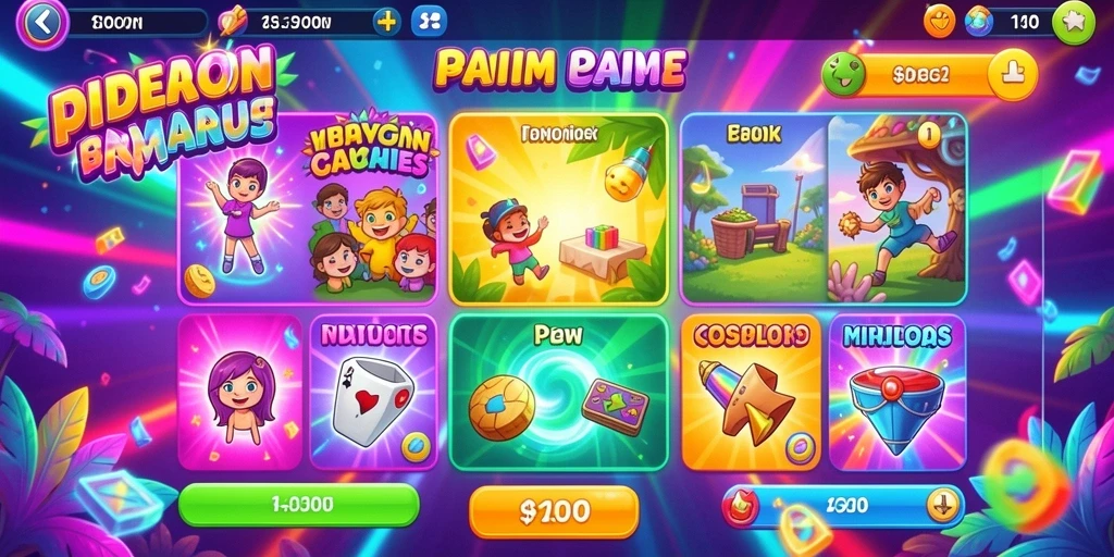 Tampilan awal game yang memukau dan menarik.