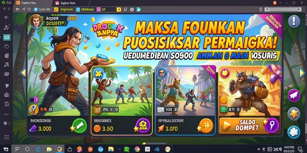 Tampilan menu utama yang user-friendly.