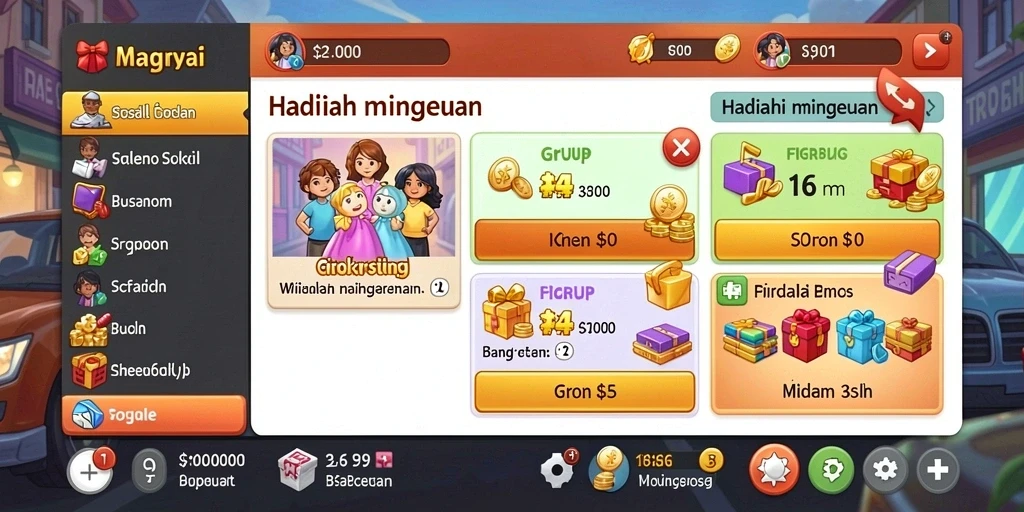 Tampilan antarmuka yang menarik dan user-friendly.