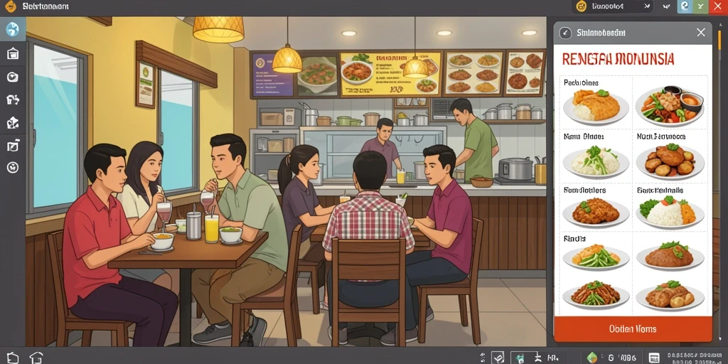 Tampilan beranda aplikasi BENTO4D yang menarik.