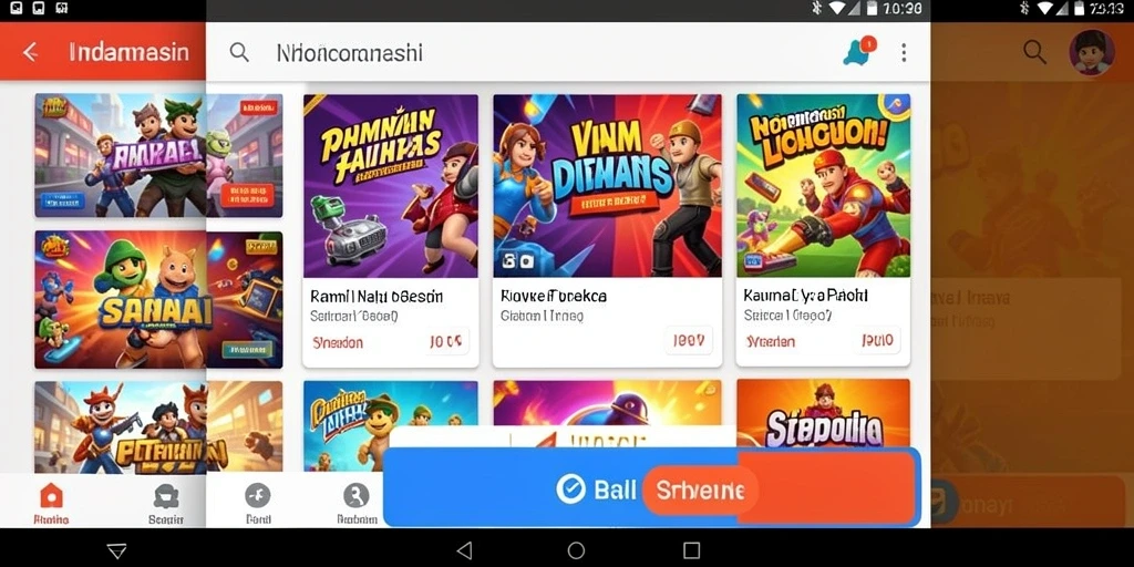 Tampilan mesin slot dengan tema tropis yang cerah.
