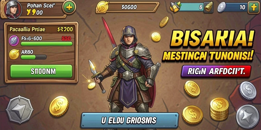 Tampilan awal game dengan desain menawan.