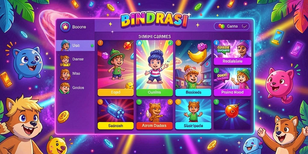 Tampilan awal aplikasi MERIAH4D yang penuh warna.