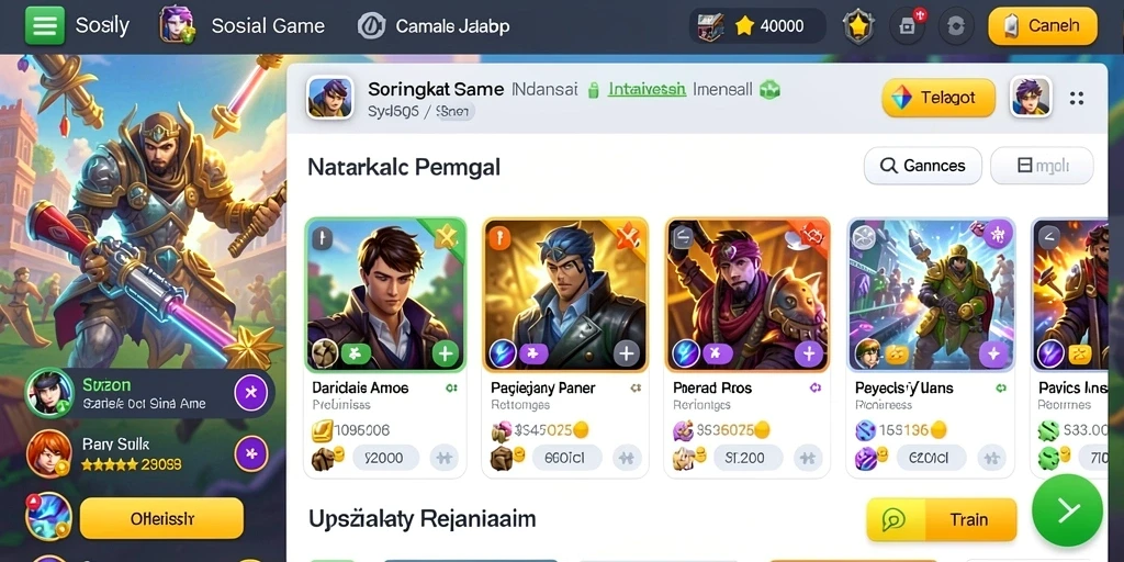 Tampilan awal permainan yang menarik.